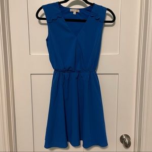 Gianni bini size small bright royal blue flowy mini dress! Dopamine dressing!
